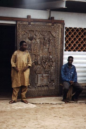 Benin Palace carved door